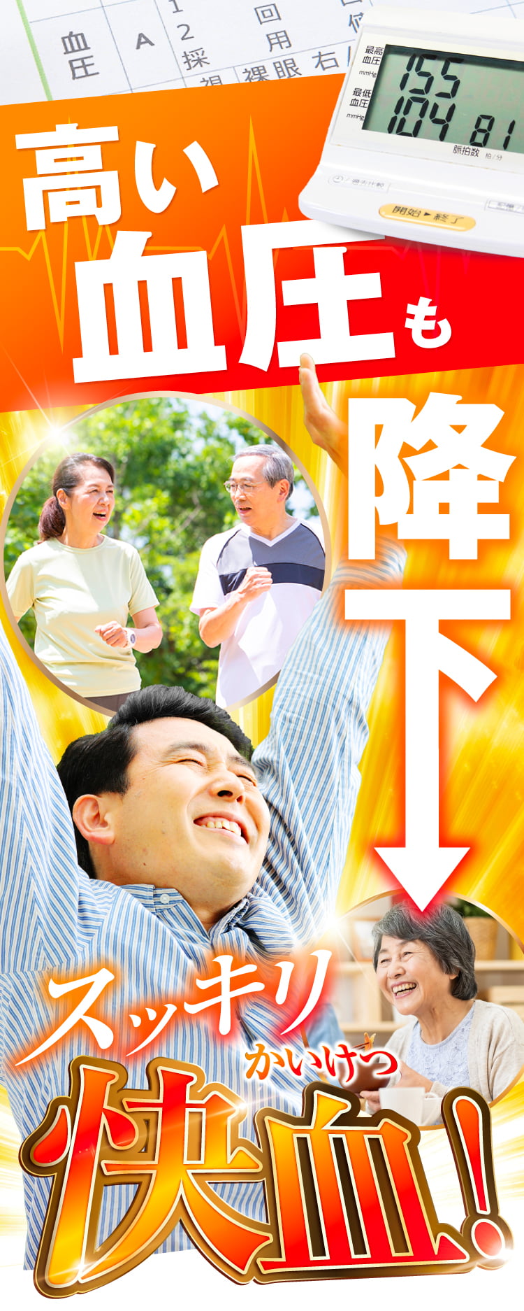 動脈硬化、血圧を治療